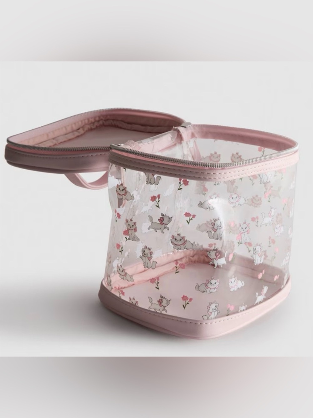 Disney x Primark Marie Aristocats Clear Makeup Cosmetic Case Vanity Clear Bag